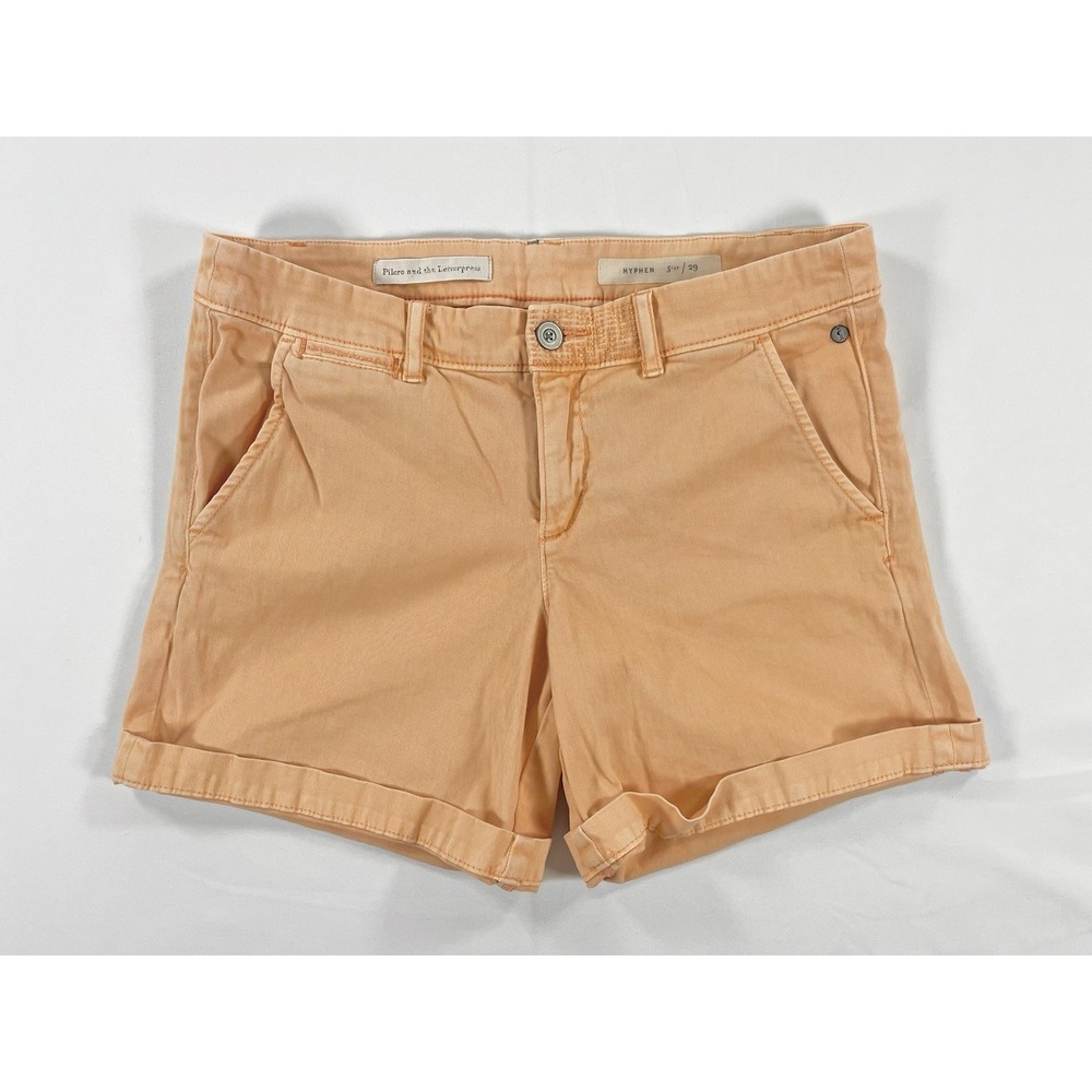 Pilcro and the Letterpress Peach Cotton Chino Shorts